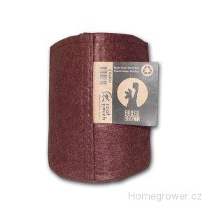 Root pouch textilní květináč Boxer brown 3.8l, nedegradující, 15x19cm 