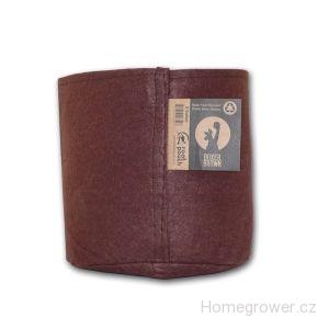 Root pouch textilní květináč Boxer brown 8l, nedegradující, 21x21cm 